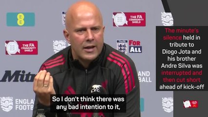 'No bad intention' with disruption during Jota tribute - Slot