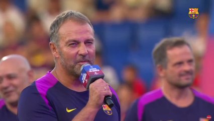 El discurso de Flick, en español, en la presentación del Gamper