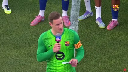Discurso completo de Ter Stegen en el Gamper