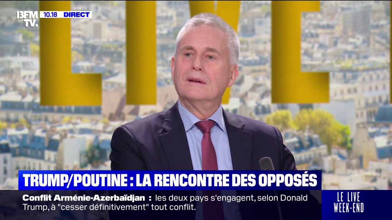 Rencontre Trump/Poutine: "Le droit international est fait par les plus fort", déclare le lieutenant colonel Vicent Arbaretier