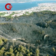 Sarıcaeli'de zarar gören alanlar dronla görüntülendi