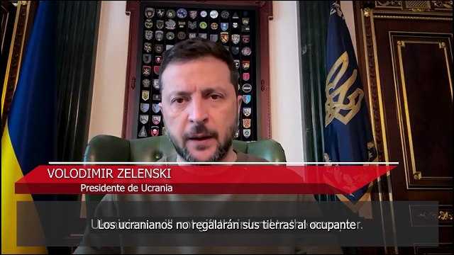 Zelenski reitera que no cederá territorio a Moscú y critica que se deje de lado a Kiev