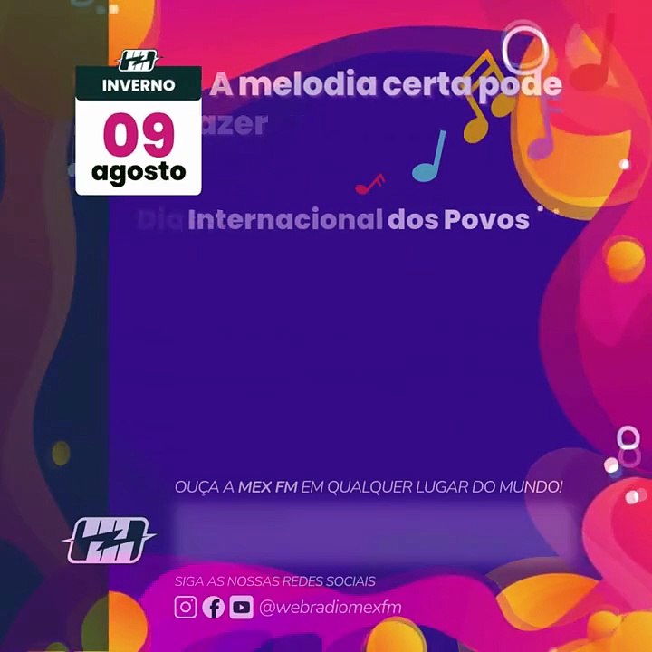Bom dia! (09/Ago/2025) - Sábado #music #goodvibes #webradiomexfm #mexfm #mexnews #bomdia