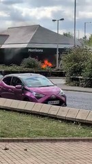 Dramatic video shows extent of huge blaze at Doncaster petrol station