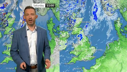Met Office Saturday afternoon weather forecast 09/08/2025