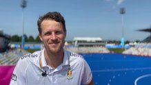 Euro de hockey : Nicolas De Kerpel après la victoire des Red Lions contre l'Autriche