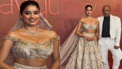 Gaurav Gupta Show: Janhvi Kapoor's Glamorous Glittery Ethnic Avatar For The First Bridal Couture Collection