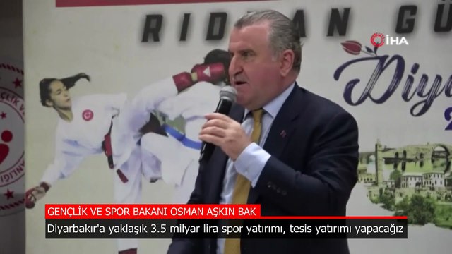 Bakan Bak: Diyarbakır'a yaklaşık 3.5 milyar lira spor yatırımı, tesis yatırımı yapacağız