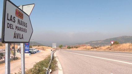 El incendio de San Bartolomé (Ávila) sigue activo pero sin llama