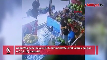 Bekçiden market çırağına 'marul' dayağı! Beğenmedi, dükkana gelip dövdü