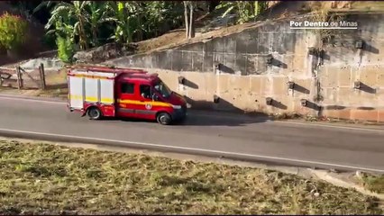 Homem morre após acidente frontal entre carro e caminhão na BR-381, em Sabará