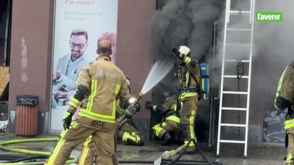 Le bourgmestre de Huy réagit suite à l'incendie dans le zoning de Ben-Ahin