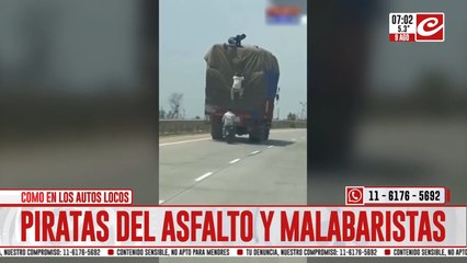 Piratas del asfalto protagonizaron insólito robo en plena ruta