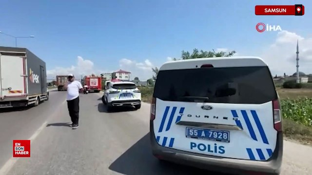 Samsun'da zincirleme trafik kazası meydana geldi