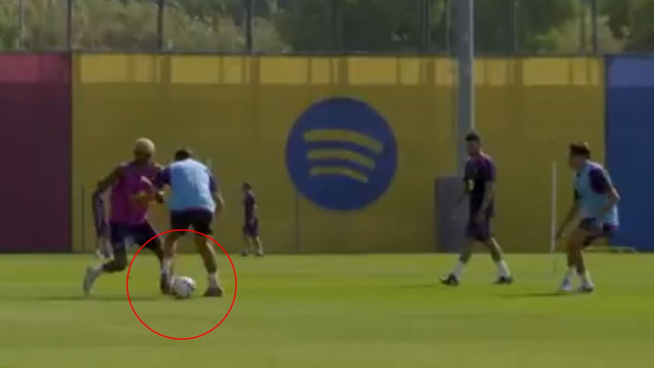 De esta forma se divierte Lamine Yamal en los entrenamientos: "Soy imparable"