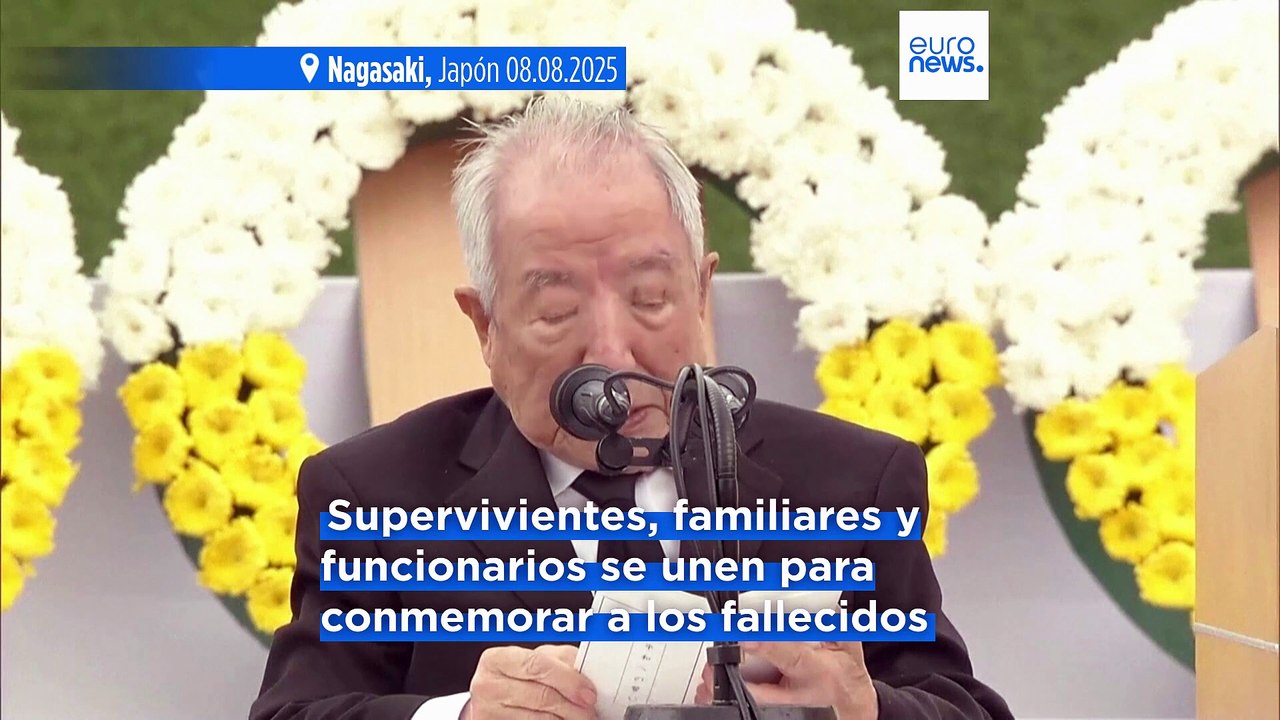 El alcalde de Nagasaki pide que no se utilicen armas nucleares en el 80 aniversario de la caída de la bomba atómica