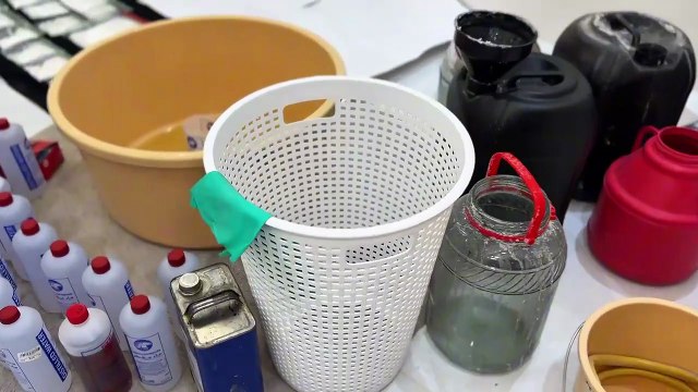 ‏ضبط سوابق بحوزته على 30) لترًا من المواد الكيميائية و(6) كيلوغرامات من مادة الشبو وأسلحة نارية