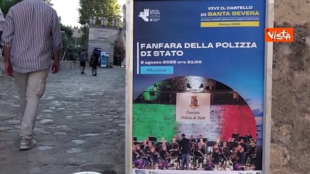 Il concerto della Fanfara della Polizia di Stato al Castello di Santa Severa
