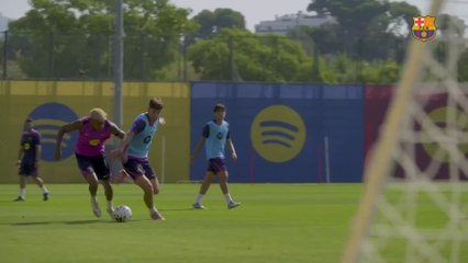 La última locura de Lamine en el entreno del Barça: "Es imparable..."