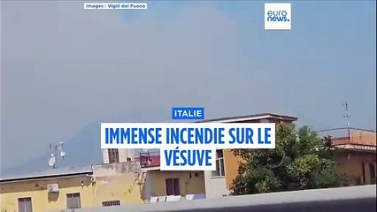 Incendie du Vésuve : les flammes sont visibles même depuis Naples