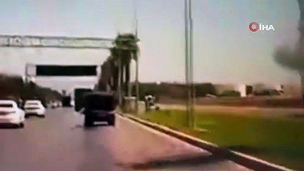 Polis memurlarının yaralandığı feci kazanın görüntüleri ortaya çıktı