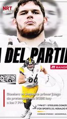 Los Steelers vuelven a la acción con su primer partido de la pretemporada 2025 contra los Jaguars, hoy a las 7 PM. No te lo pierdas.