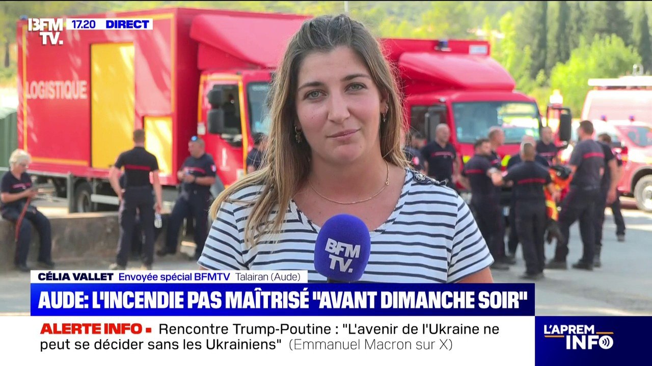 Incendie dans l'Aude: les pompiers redoutent le vent et les températures élevées