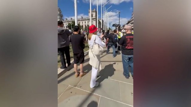 Watch: Moment police arrest protesters as hundreds rally in support of Palestine Action