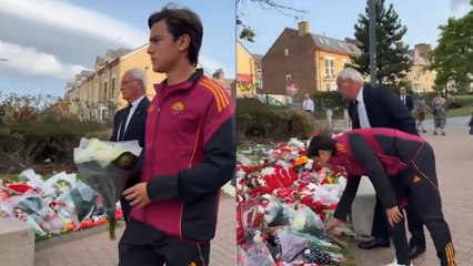 El homenaje de la Roma a Diogo Jota: Ranieri y Dybala dejaron flores en su altar