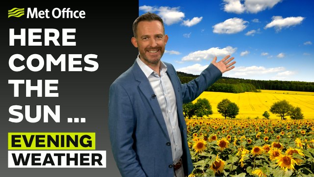 Met Office Saturday evening weather forecast 09/08/2025 - Showers for some parts of the North