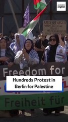 Hundreds Protest In Berlin for Palestine
