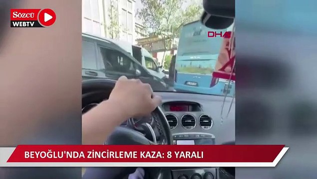 Beyoğlu'nda zincirleme kaza: 8 yaralı