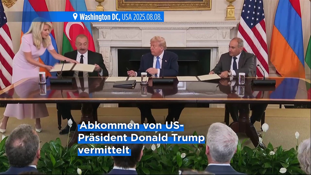 Mit 'Trump-Route' zum Frieden: Armenien und Aserbaidschan schließen Frieden in Washington