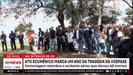 Tragédia da Voepass: ato ecumênico marca um ano do acidente aéreo e homenageia vítimas