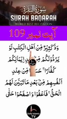 Al-Quran - Surah 2 - Al-Baqara - Ayah 109 | daily islamic tv
