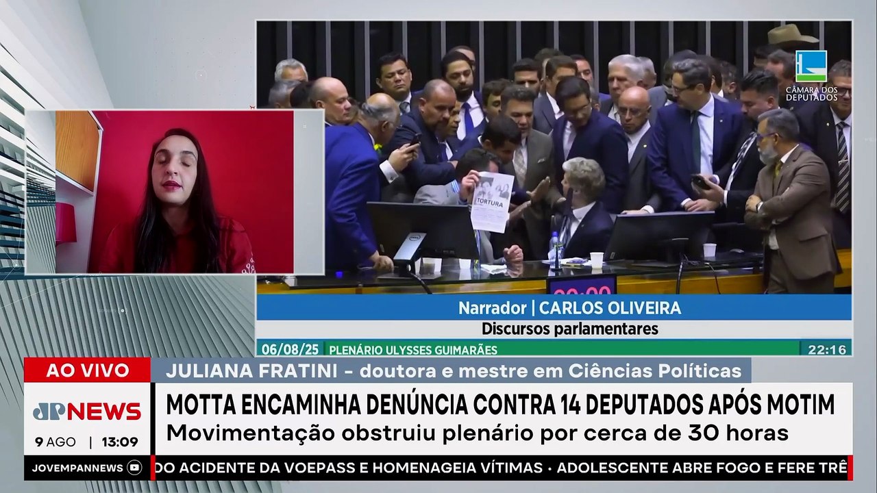 “Hugo Motta precisa diminuir danos com Congresso”, diz cientista política após motim