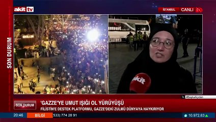 Av. Gülden Sönmez, Gazze’de yaşananları ve yürüyüşteki izlenimlerini paylaştı.