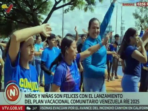 Barinas da inicio al Plan Vacacional Comunitario Venezuela Ríe 2025