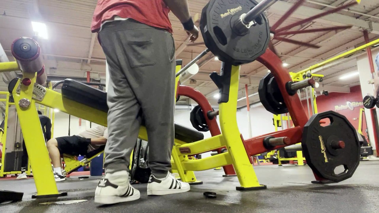 3 of 4 Sets of Decline Bench Press