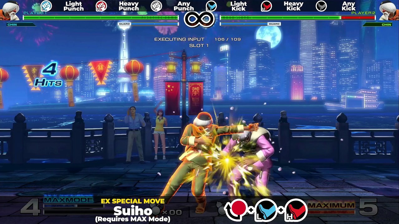 CHIN GENTSAI MOVE LIST - The King of Fighters XIV (KOFXIV)