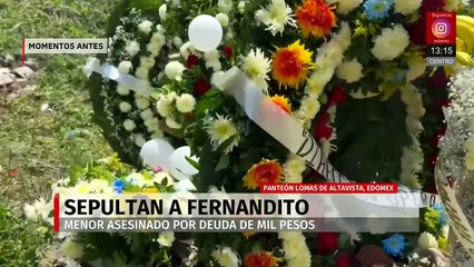 Emotiva despedida a Fernandito, el menor asesinado en Los Reyes La Paz