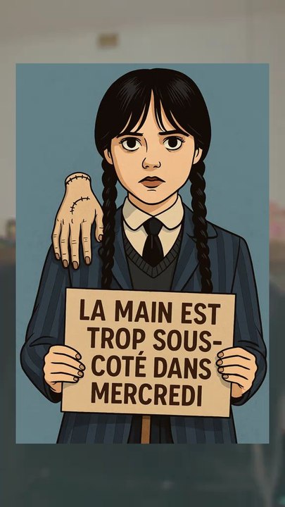 La Main est trop sous côté dans Mercredi #mercredi #netflix