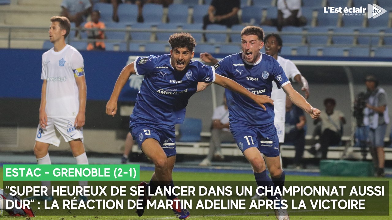 “Super heureux de se lancer dans un championnat aussi dur“ : Martin Adeline après Estac - Grenoble (2-1)
