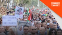 Ratusan berarak di Barcelona desak hentikan serangan di Gaza