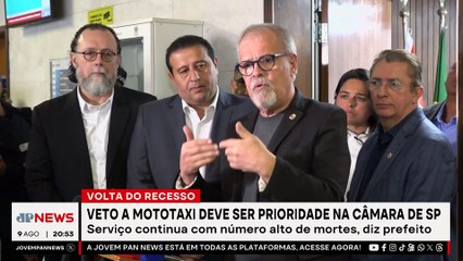 Ricardo Nunes coloca veto a mototáxi como prioridade na Câmara de SP