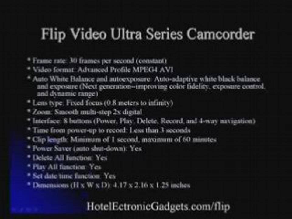 Flip Video Ultra Series Camcorder