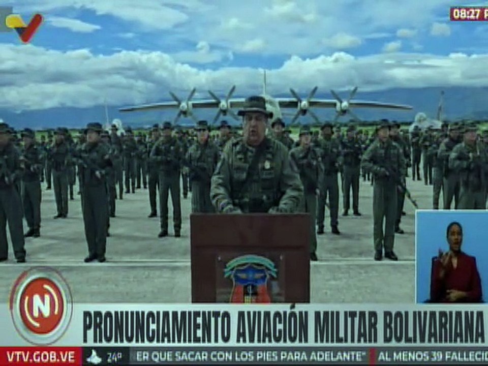 Aviación Militar Bolivariana expresa su respaldo absoluto al presidente Nicolás Maduro