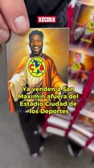 ¡UNA LOCURA LO DE MAXIMIN! 🦅Ya está a la venta la imagen de San Maximin afuera del Estadio Ciudad de los Deportes