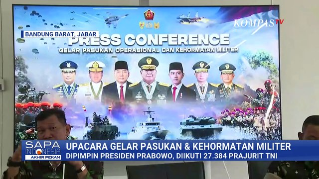 Kapuspen TNI Ungkap 27.394 Prajurit Ikut Upacara Gelar Pasukan di Bandung, Prabowo Juga Hadir | SP