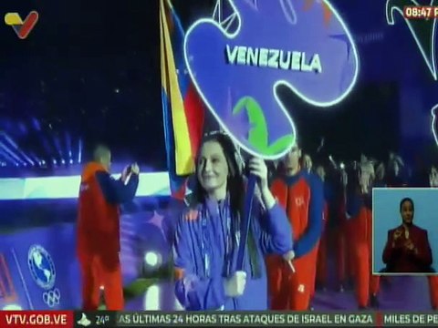 Delegación venezolana desfiló en el acto inaugural de los II Juegos Panamericanos Junior Asu 2025